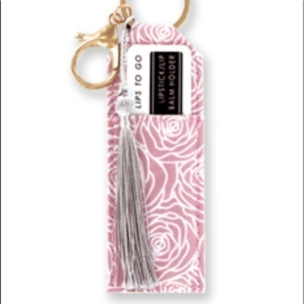 Olivia Moss lip balm holder key chain